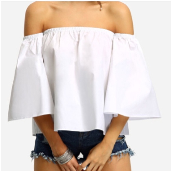BellaLucyBoutique Tops - White off shoulder top